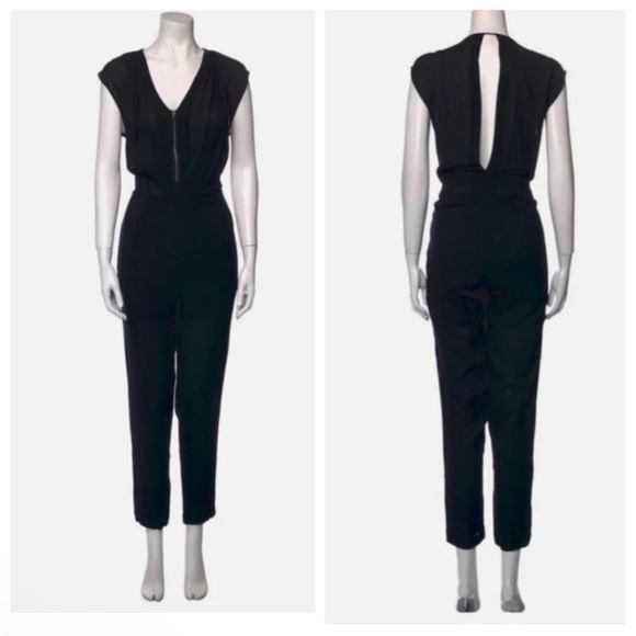 Sandro V Neck Jumpsuit Size Small - Picture 1 of 8